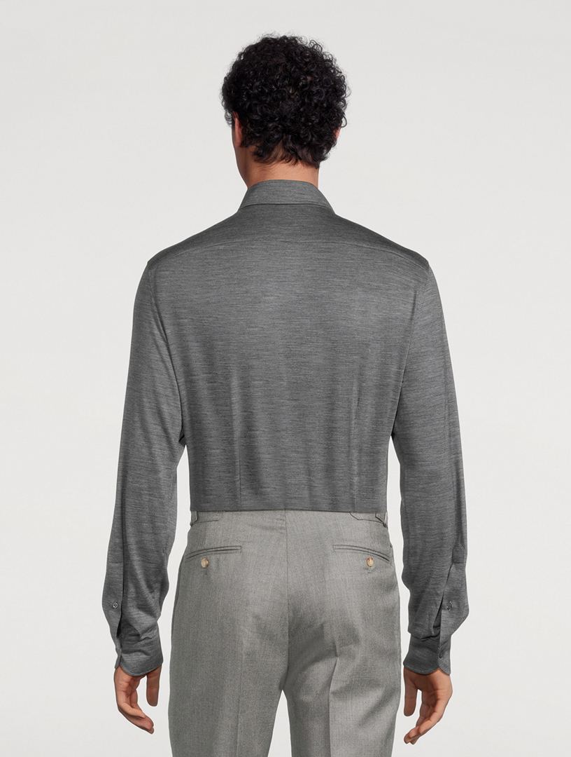 Extra Fine Wool Dress Shirt