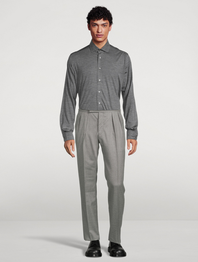 Extra Fine Wool Dress Shirt