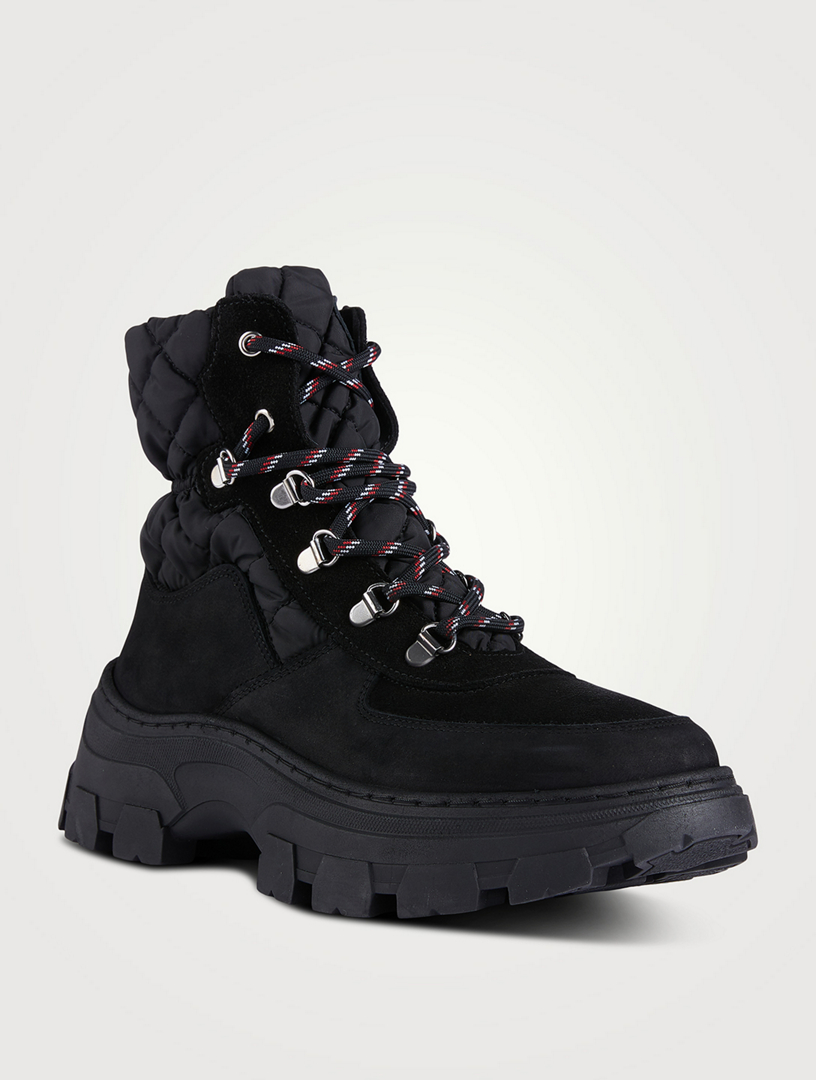 Bronx black leather outlet chunky sole hiker boots