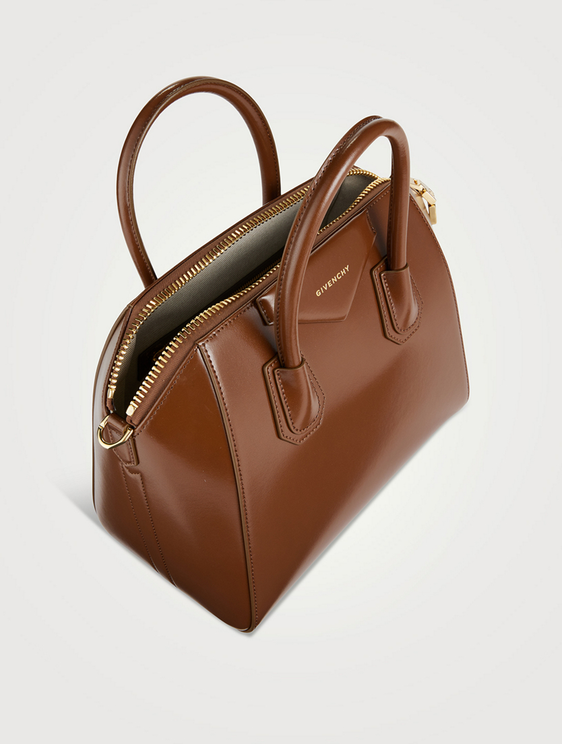 Givenchy Khaki Small Antigona Bag in Metallic