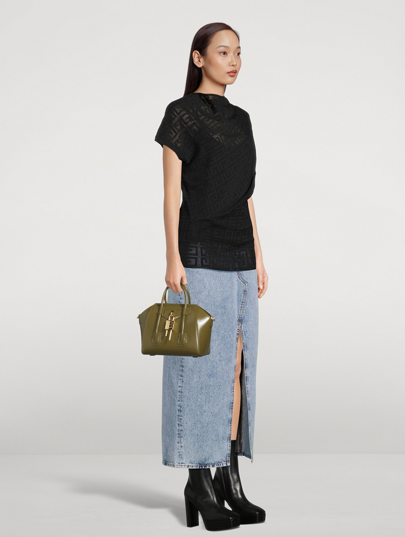 GIVENCHY Mini Antigona Lock Leather Bag | Holt Renfrew