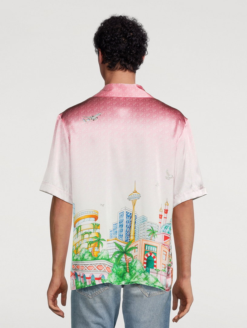 Morning City View Silk Shirt