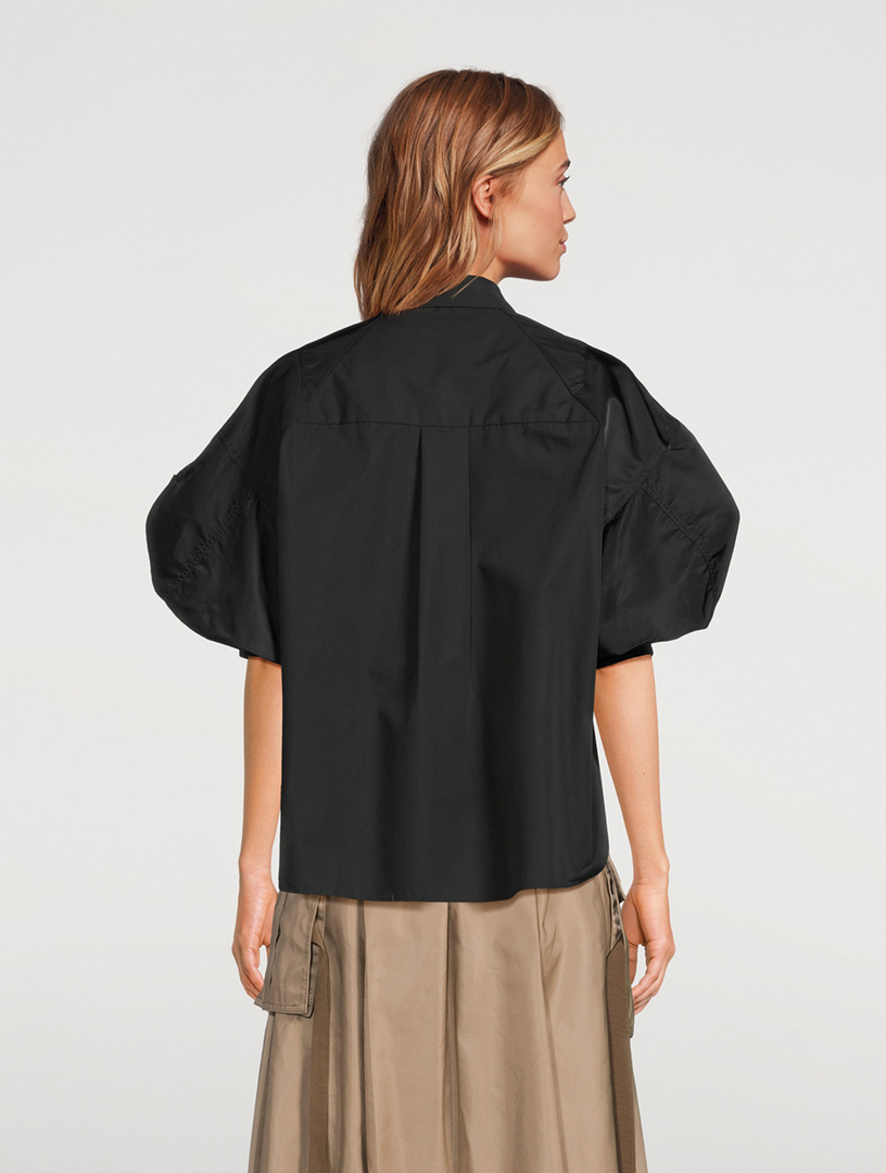 SACAI Puff-Sleeve Shirt | Holt Renfrew