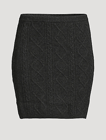 Eliette Cable-Knit Mini Skirt