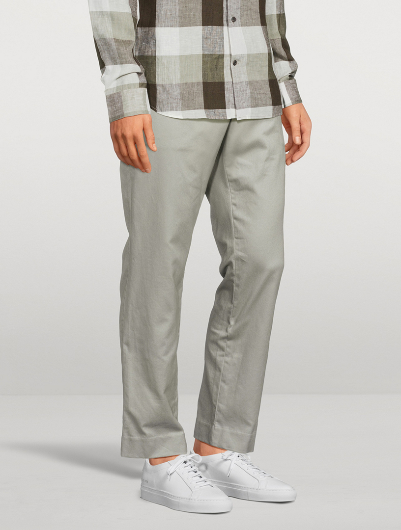 VINCE Cotton Straight-Leg Pants | Holt Renfrew