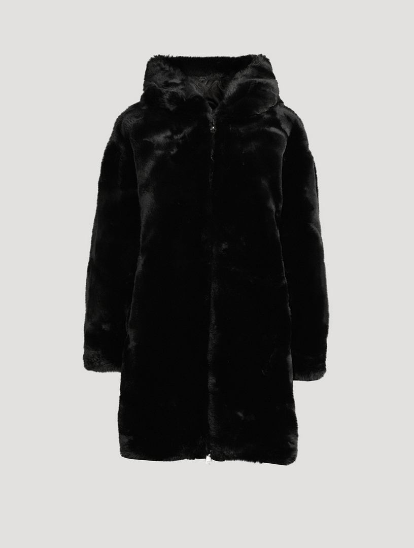 MOOSE KNUCKLES State Bunny Faux Fur Coat | Holt Renfrew