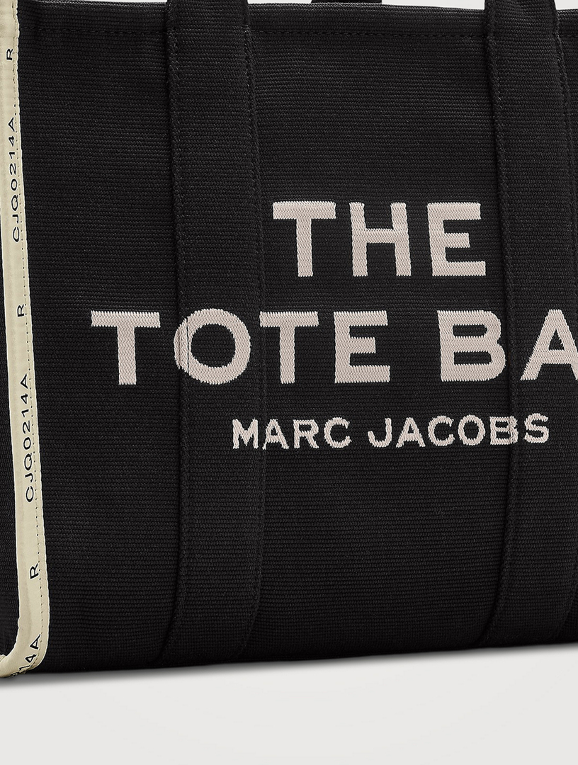 トートバッグ Marc Jacobs Large Jacquard Shopper Bag With Versatile Marc Jacobs The Monogram Jacquard Large Tote Bag | Black