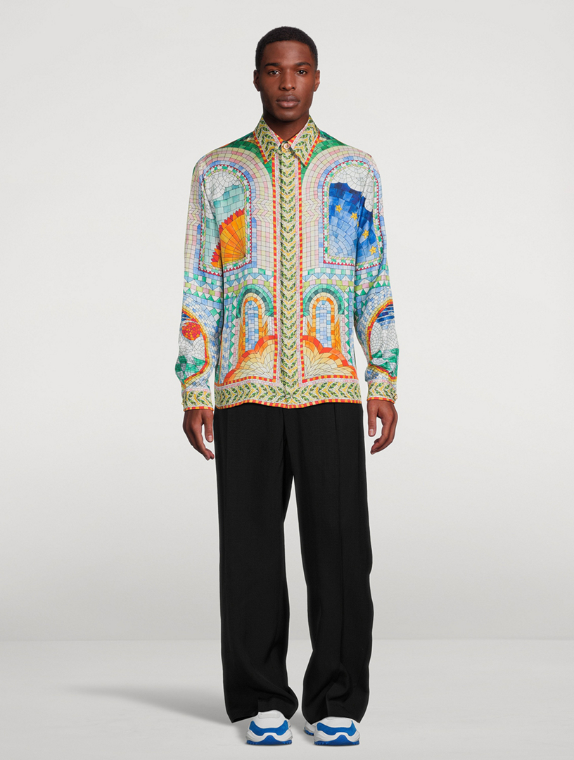 Mosaic Silk Shirt