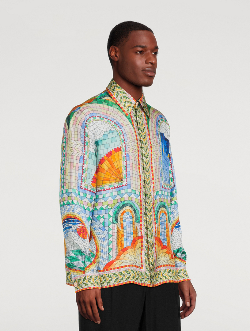 Mosaic Silk Shirt