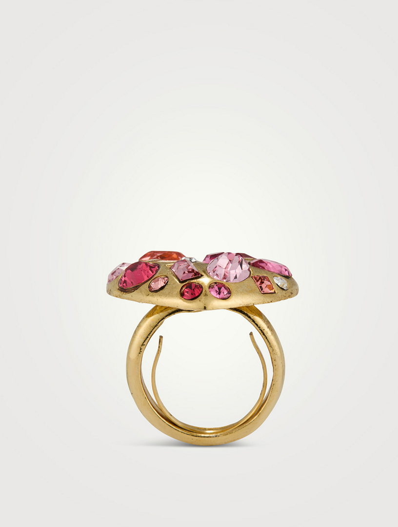 Gemstone Heart Ring