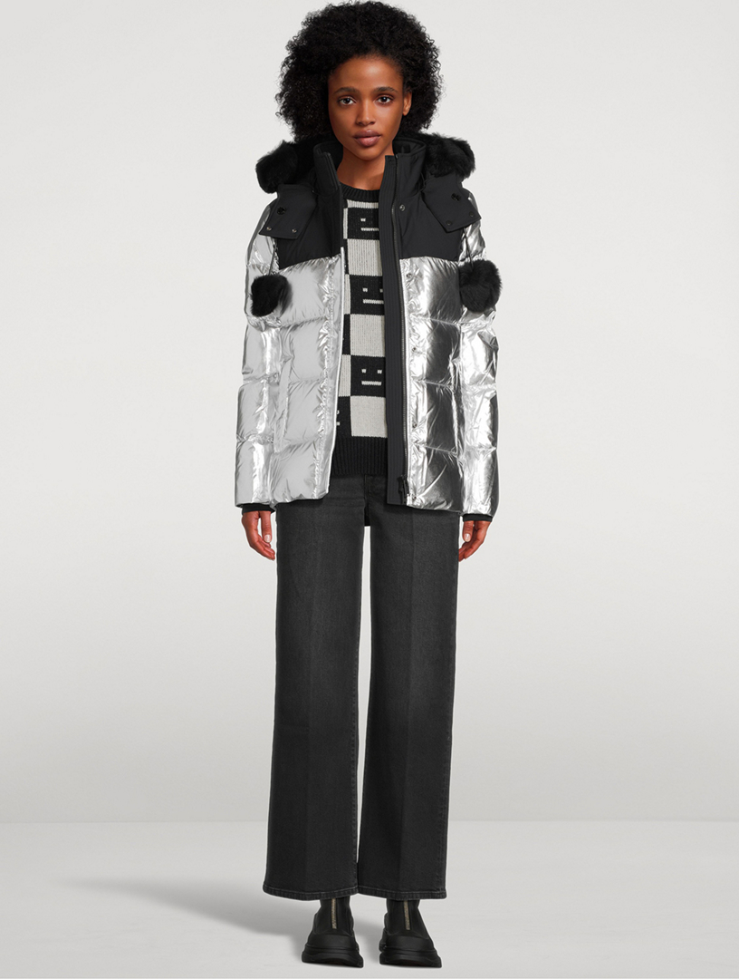 3Q Shearling-Trimmed Down Jacket