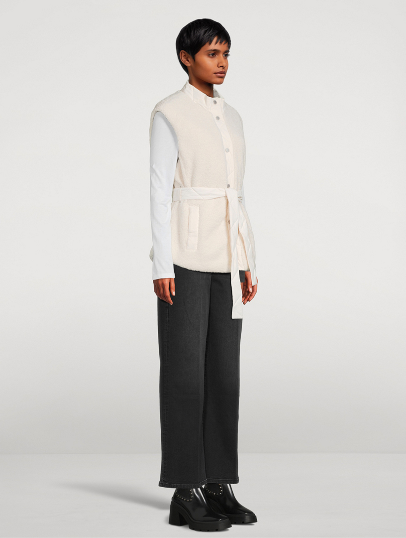 St. Clair Reversible Sherpa Belted Vest