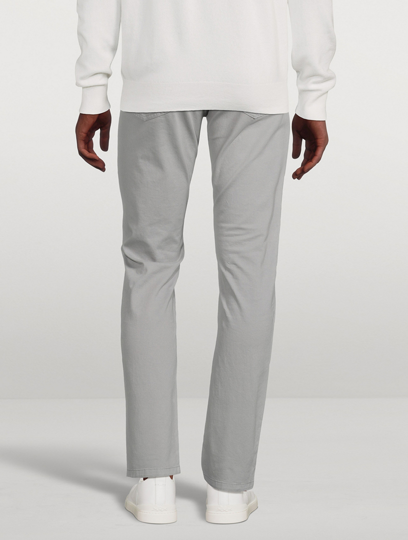 Stretch Cotton Slim-Fit Pants