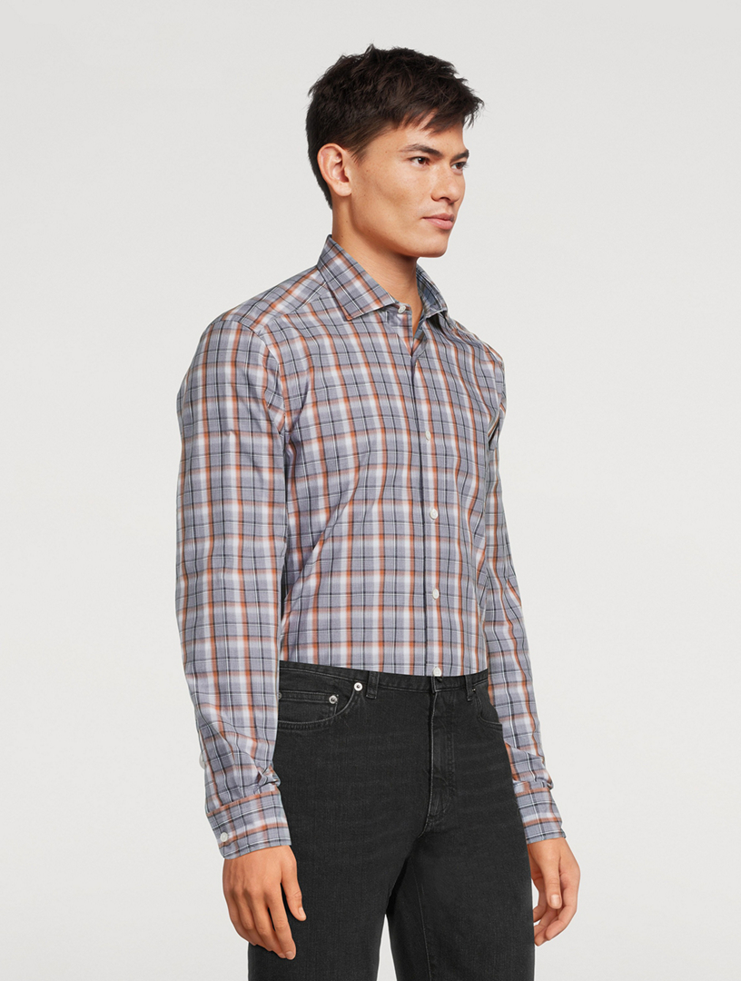 Check Twill Sport Shirt