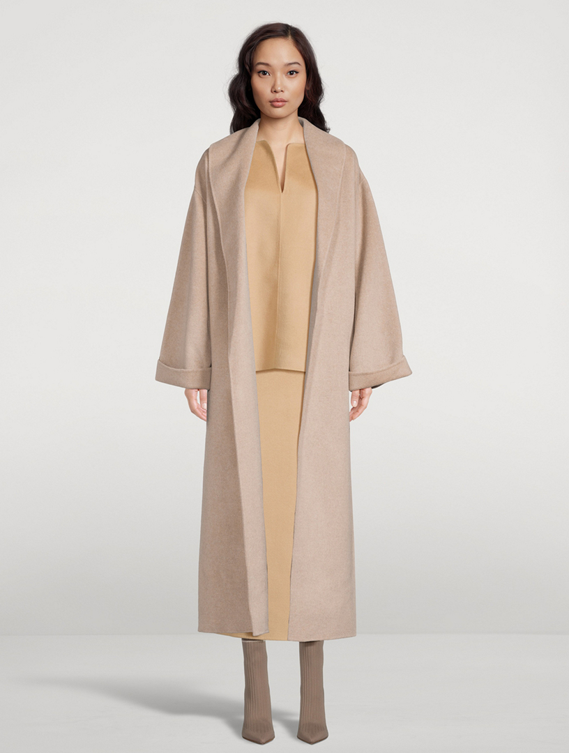 BY MALENE BIRGER Trullem Belted Wool Coat | Holt Renfrew