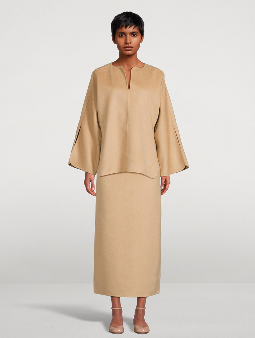 Palomie Wool Midi Skirt