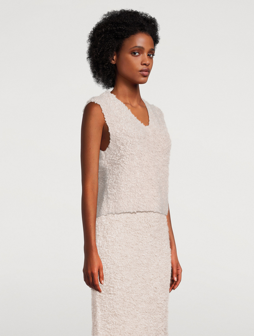 Kelsey Bouclé Sweater Vest