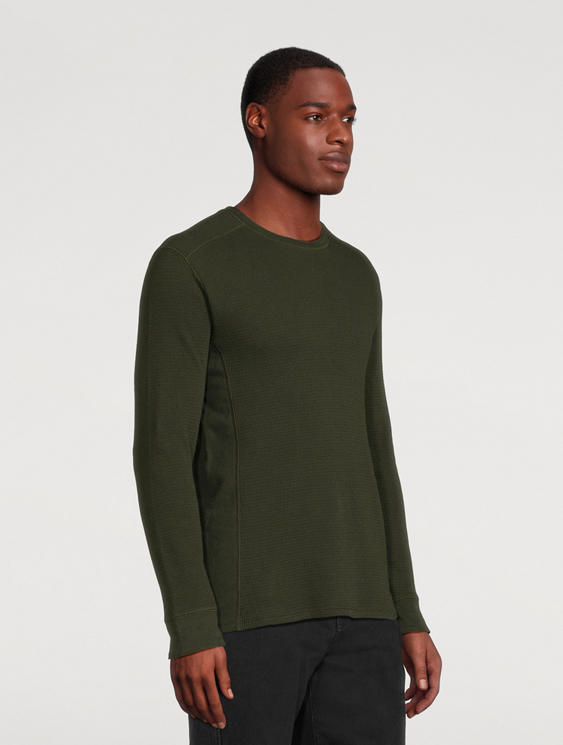 VINCE Thermal Long-Sleeve Crewneck Top | Holt Renfrew