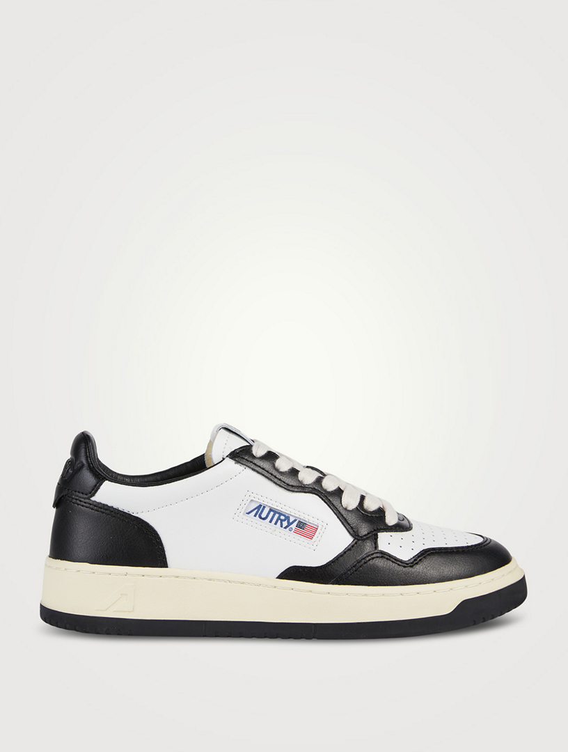 Medalist Leather Two-Tone Sneakers