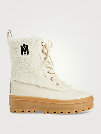 Hero Shearling-Lined Combat Boots