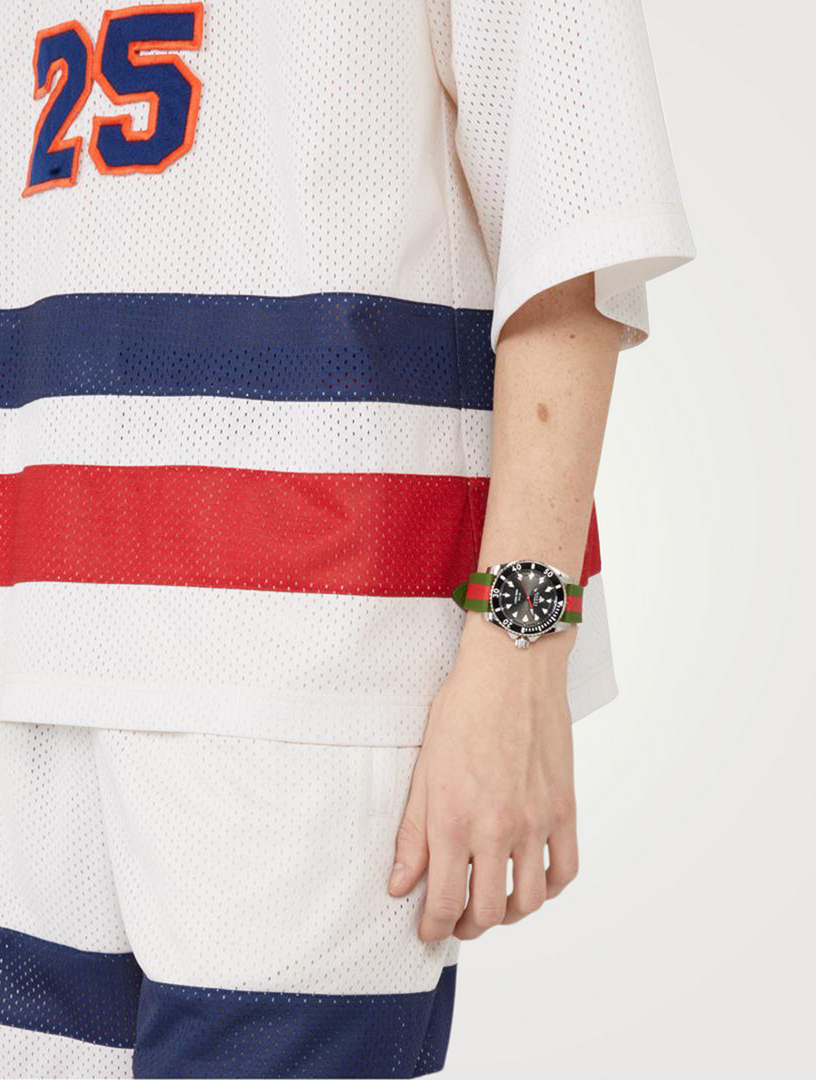 Gucci Dive Web Strap Watch, 40mm