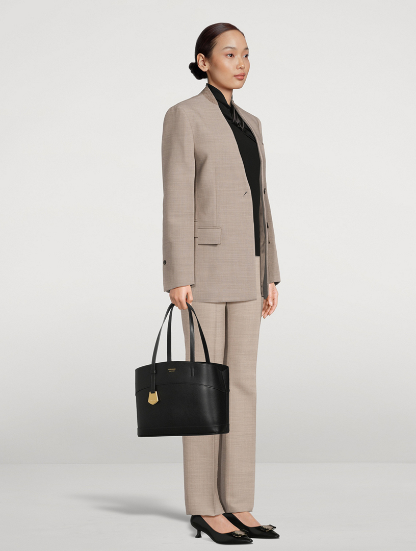 Small Charming Leather Tote Bag