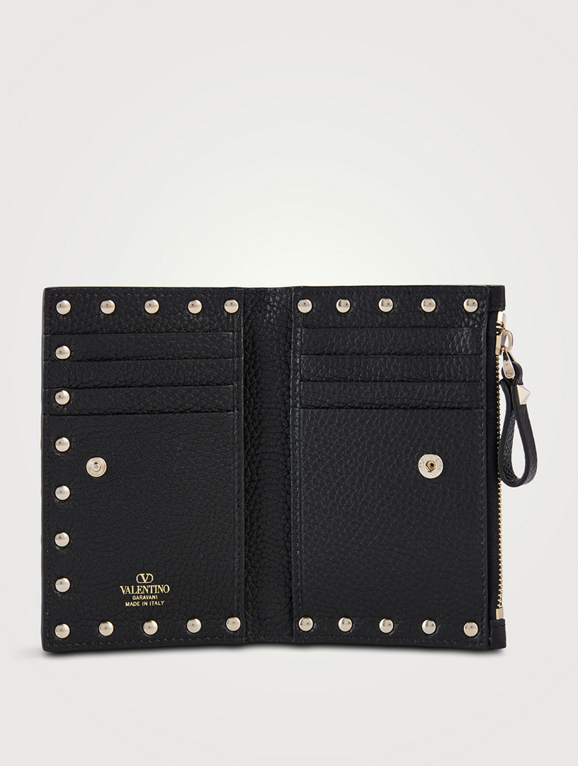 Valentino rockstud shop leather wallet