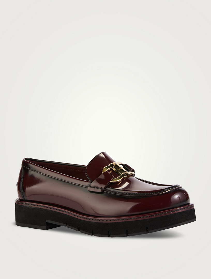 FERRAGAMO, Burgundy Women's Loafers