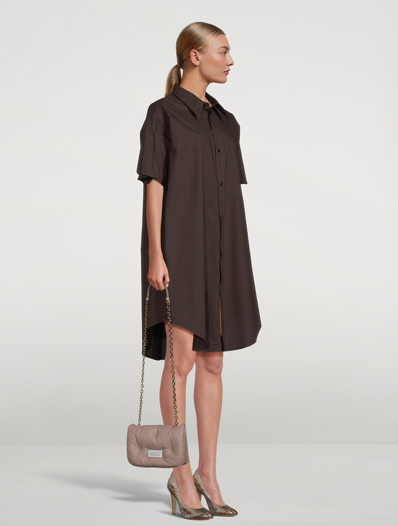 【関税&送料込】Mm6 Numeric Logo Print Poplin Shirt Dress MM6 Maison Margiela Numeric Signature poplin shirt | TheDoubleF