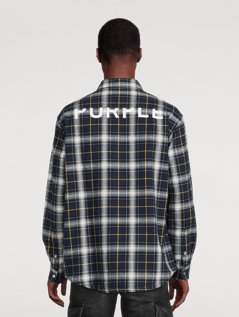 Cotton Flannel Plaid Shirt