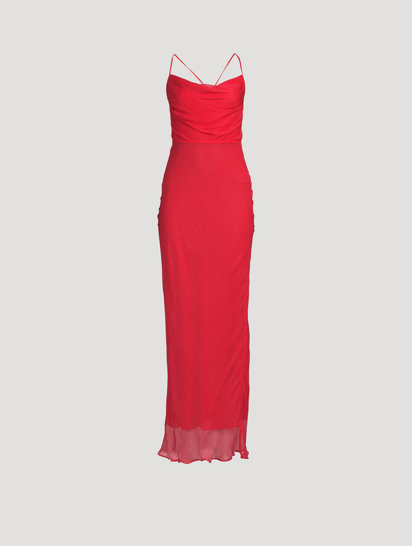 Womens Skims red Ribbed Soft Lounge Slip Dress