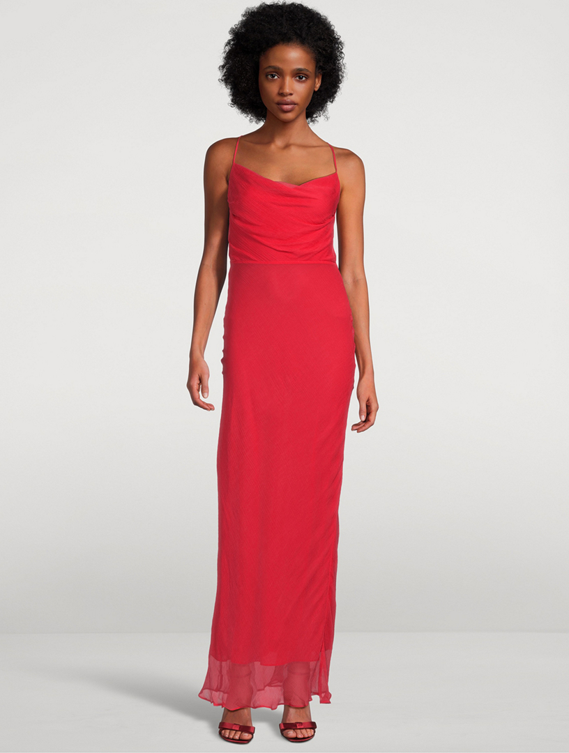 SHONA JOY Margot Bias-Cut Maxi Dress