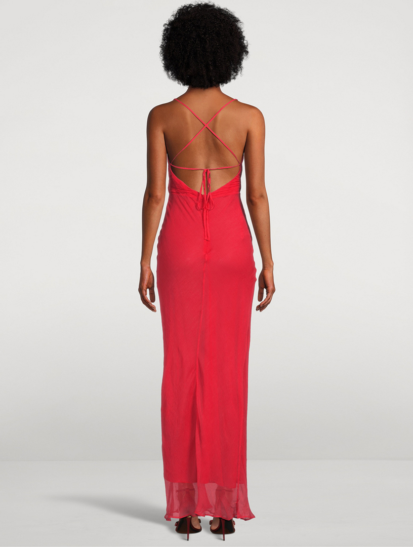 SHONA JOY Margot Bias-Cut Maxi Dress