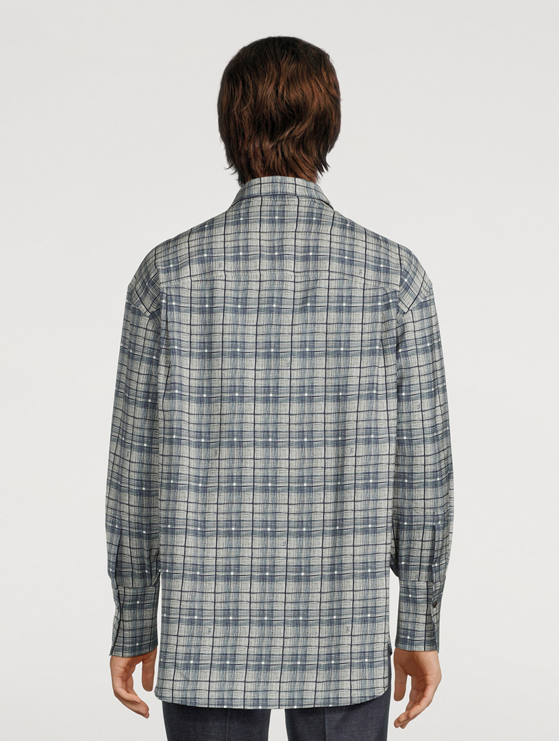 Wool Shirt Check Print