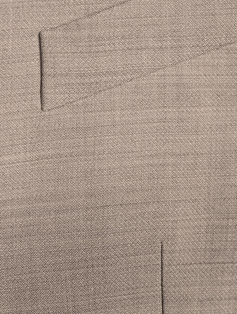 Single-Breasted Wool Blazer