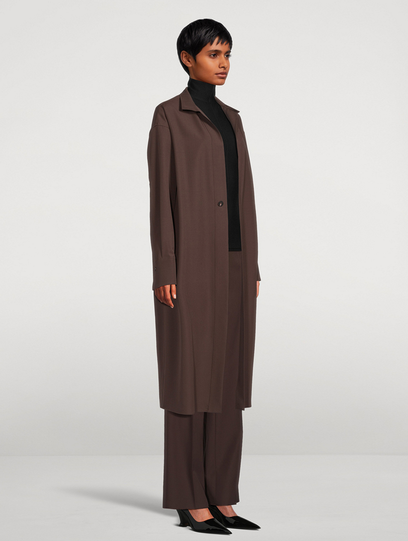 Wool Long Shirt Dress