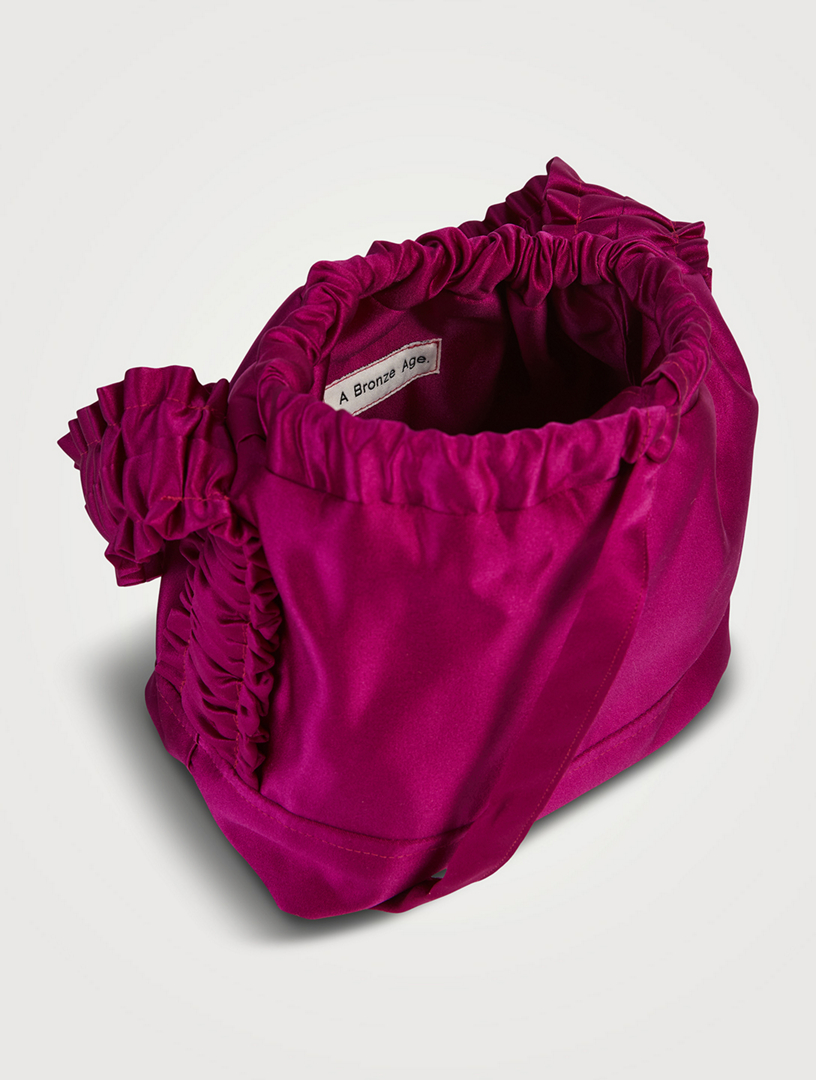 Pink on sale satin bag