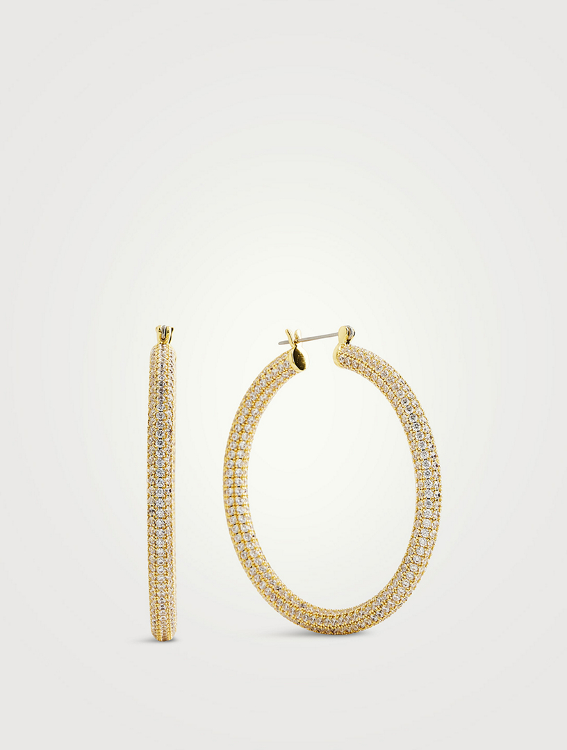 Amalfi Pavé Hoop Earrings