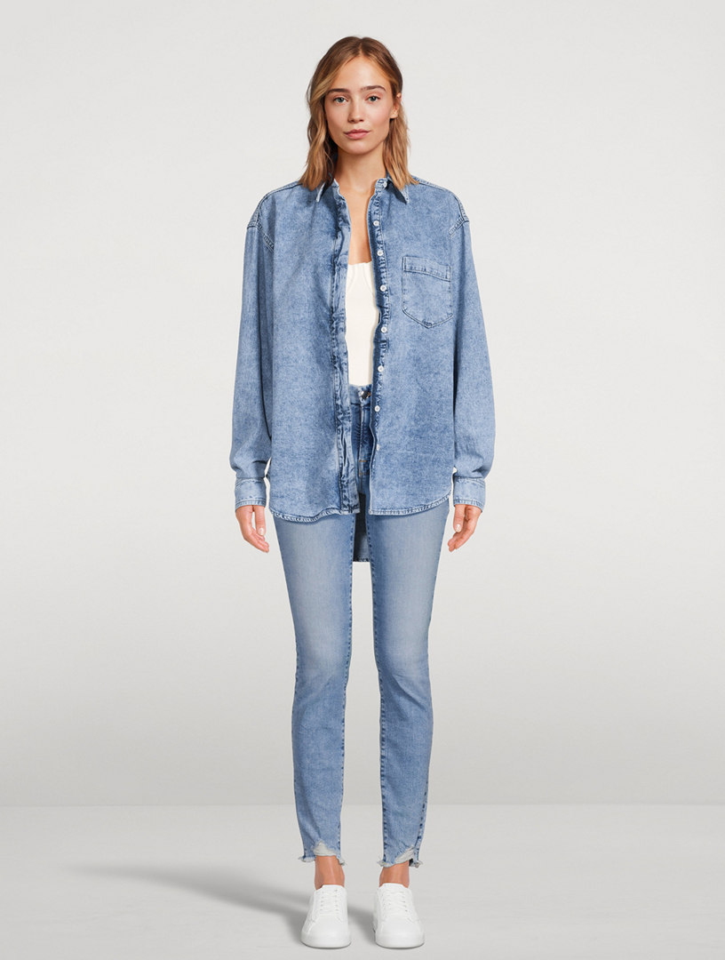 ALEXANDERWANG.T Straight-Leg Jeans With Layered Underwear