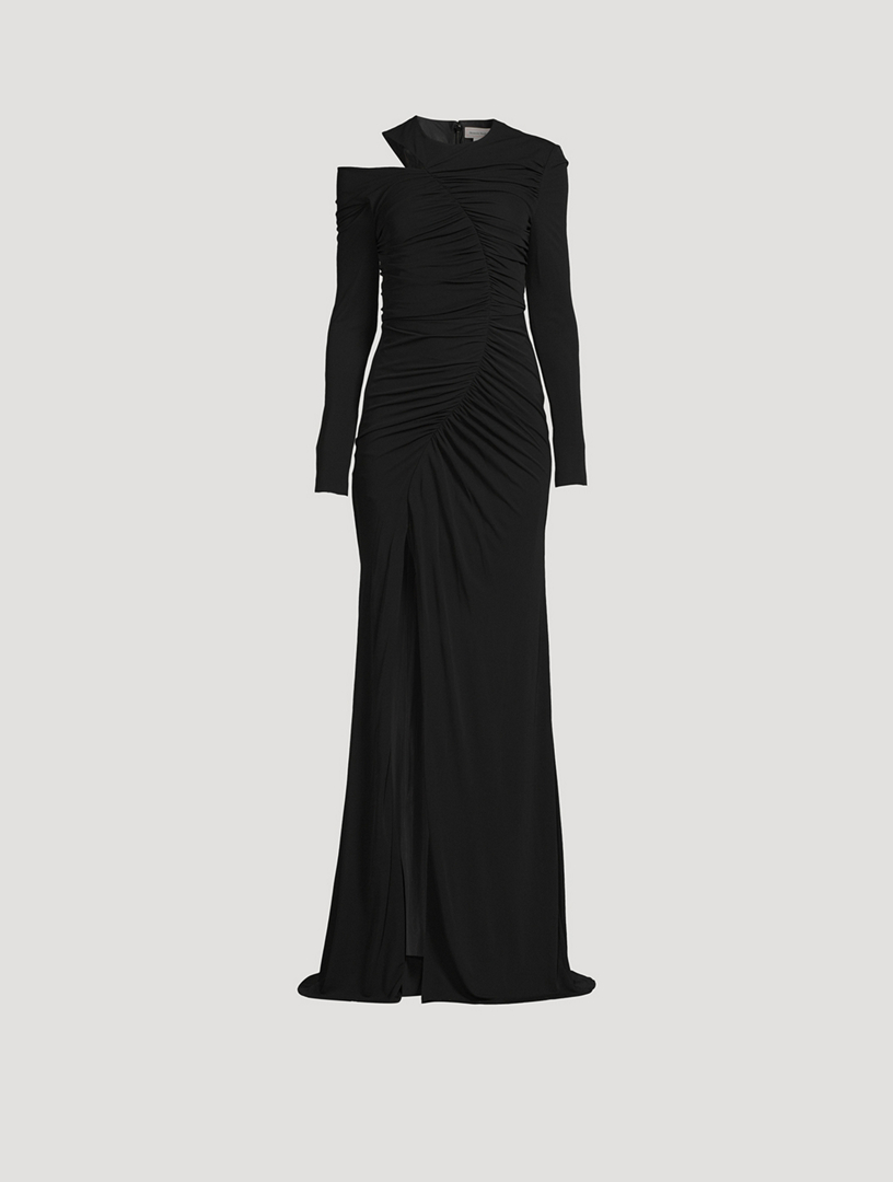 Crepe Jersey Draped Gown