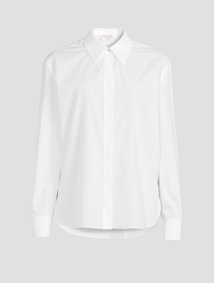 ALEXANDER MCQUEEN Cotton Poplin Shirt | Holt Renfrew
