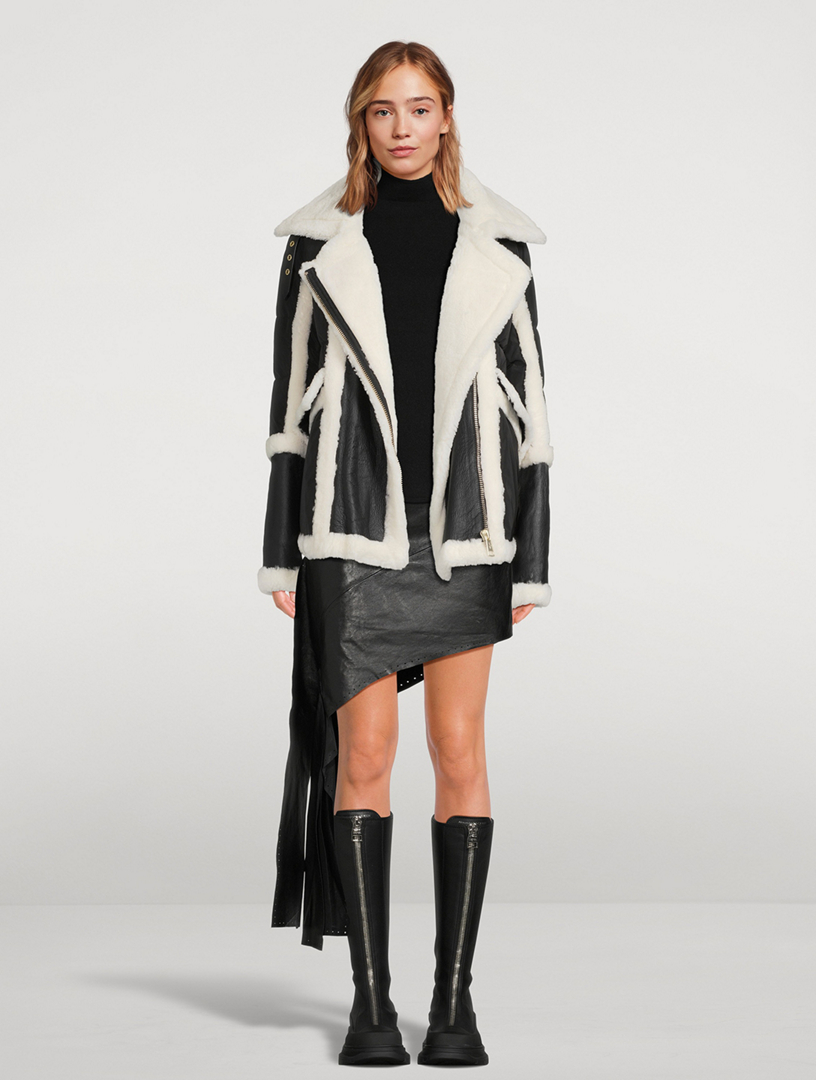 Nicole benisti shearling on sale puffer