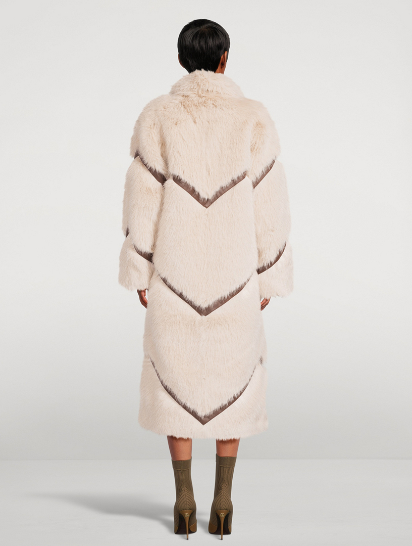 Morgan Stand Studio Fur STAND STUDIO Everleigh Faux Fur Coat