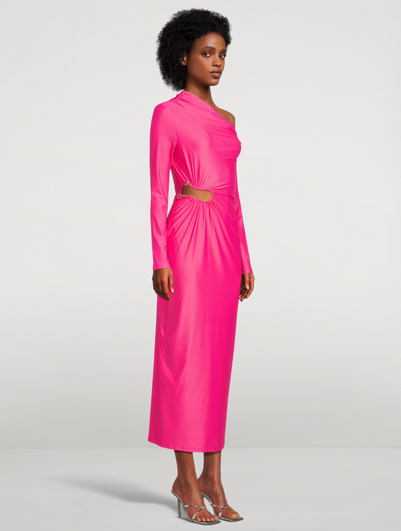 Pink long hot sale maxi dress