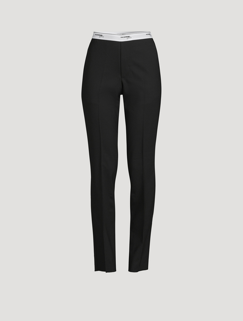 KaLI_store Women's Pants Women's Dress Pants High Waisted Wear to Work  Casual Sport Wide Leg Trousers for Women Black,M