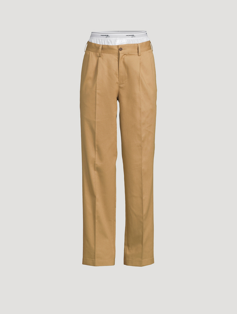 Pantalon superposé en coton