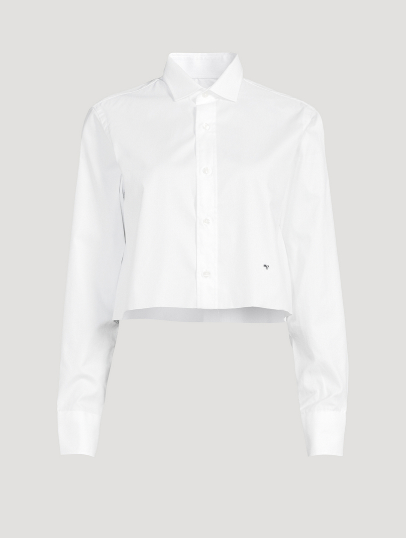 Cropped Poplin Shirt