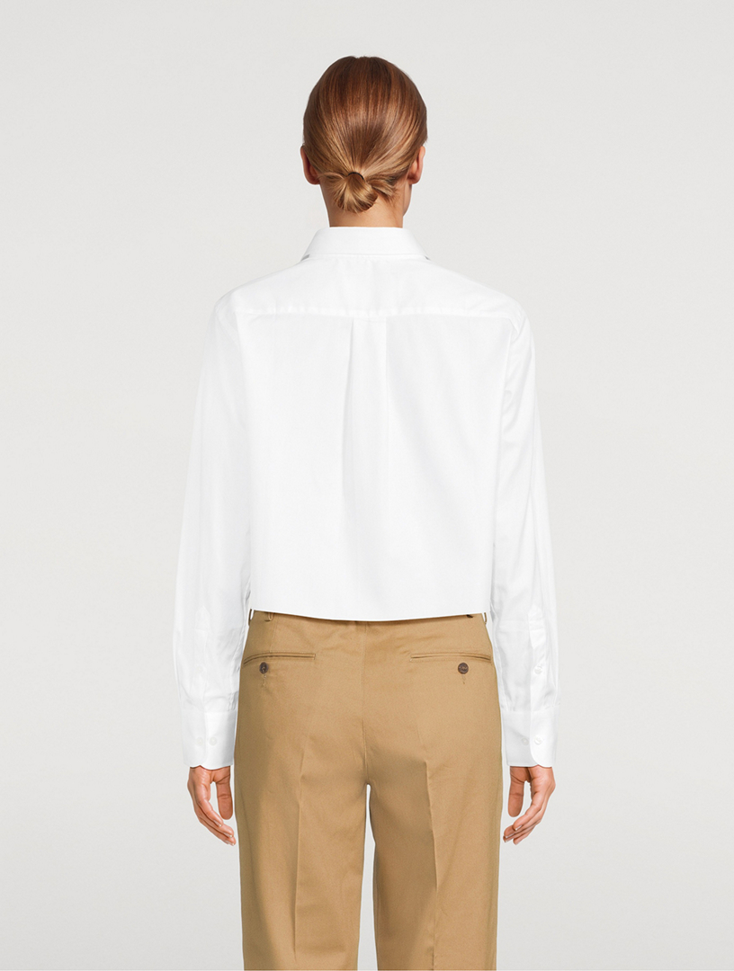 Cropped Poplin Shirt