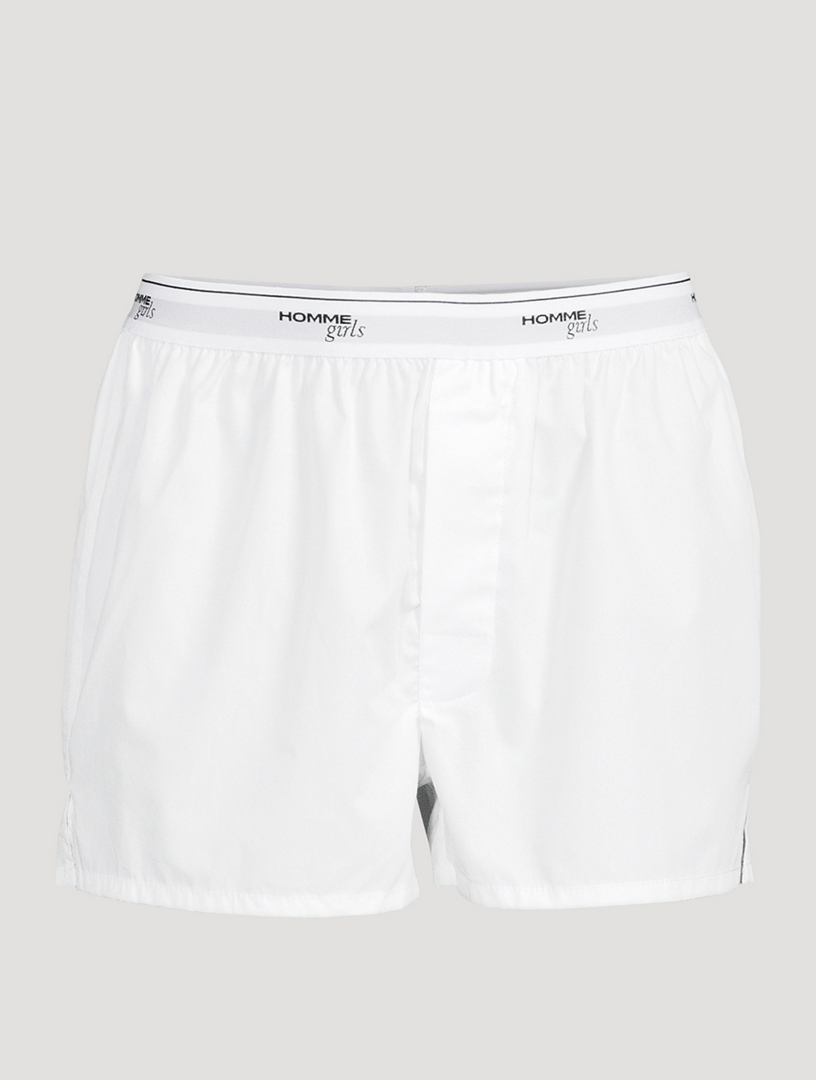 SKIMS Boyfriend Stretch-modal And Cotton-blend Jersey Boxer Shorts -  Off-white