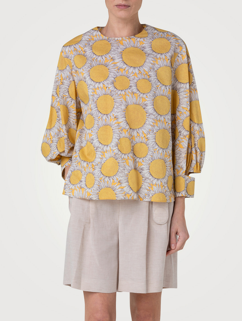 Cotton Blouse Sunshine Print